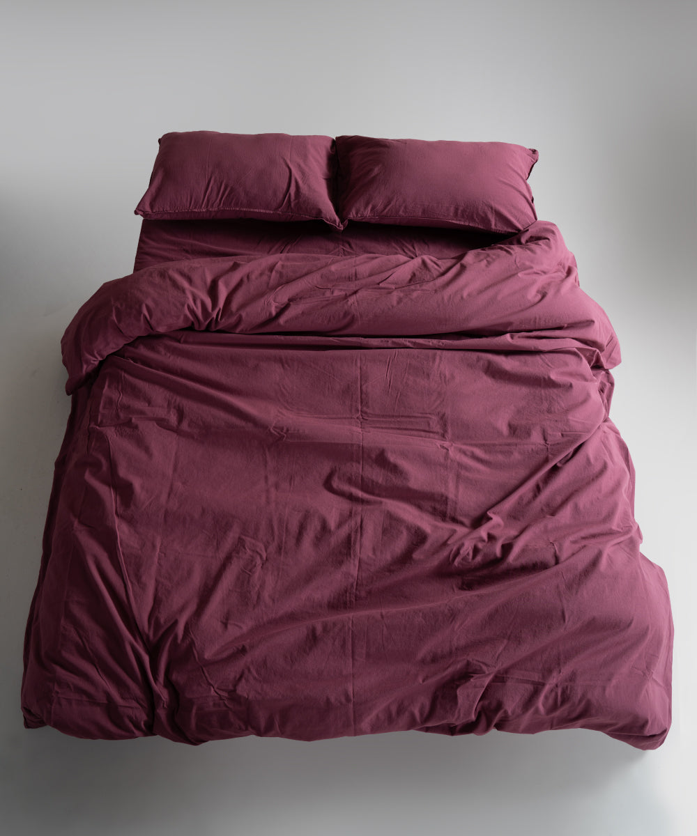 Комплект постільної білизни Stonewashed Standart 100% Бавовна-Raspberry