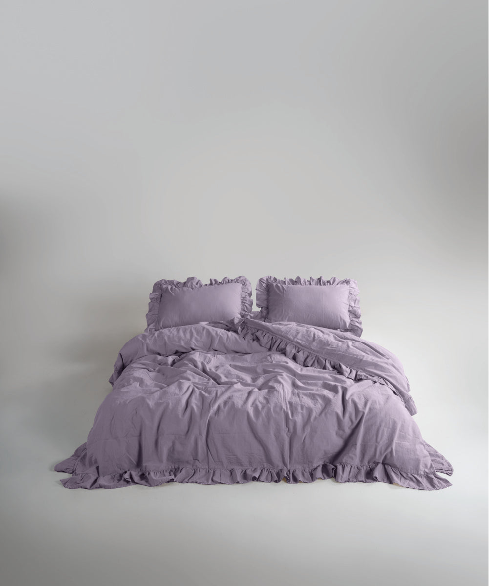 Комплект постільної білизни Stonewashed Exclusive 100% Бавовна-Natural Violet