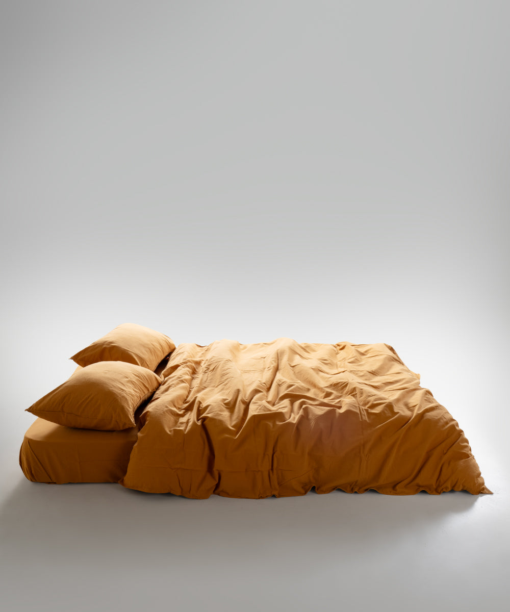 Комплект постільної білизни Stonewashed Standart 100% Бавовна-Mustard