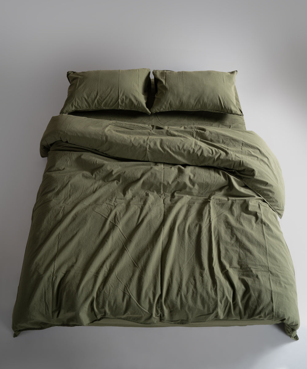 Комплект постільної білизни Stonewashed Standart 100% Бавовна-Capulet Olive