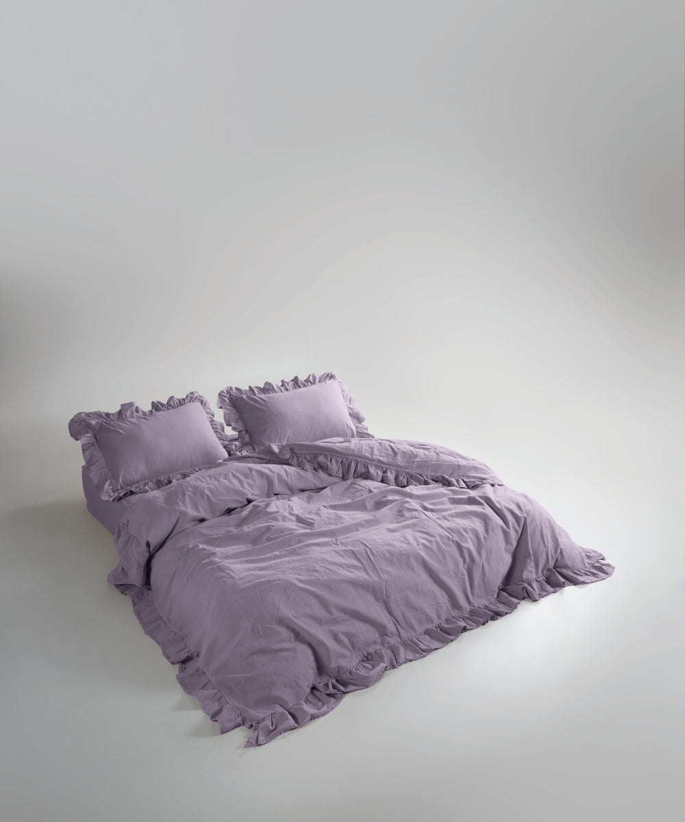 Комплект постільної білизни Stonewashed Exclusive 100% Бавовна-Natural Violet