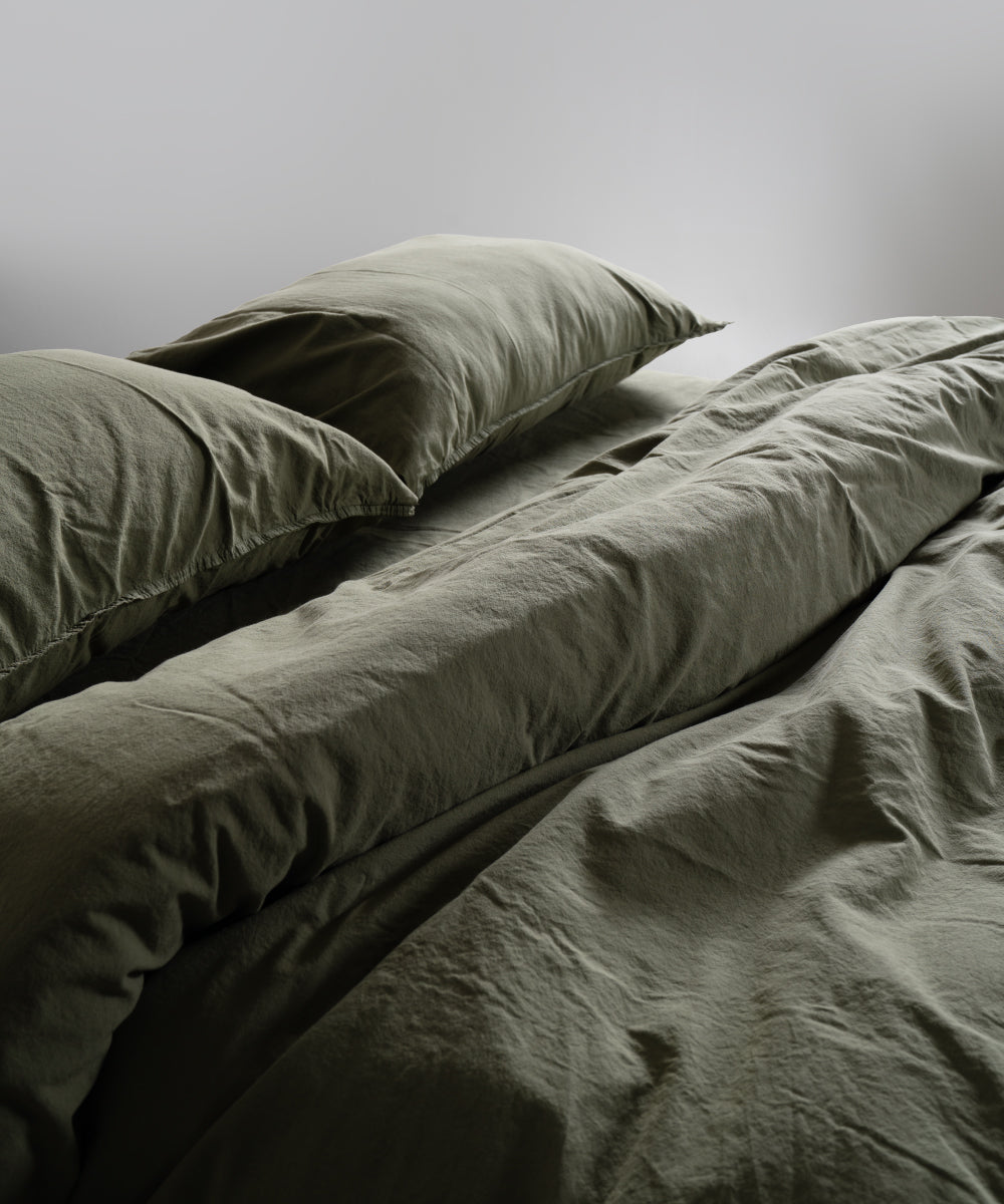 Комплект постільної білизни Stonewashed Standart 100% Бавовна-Capulet Olive