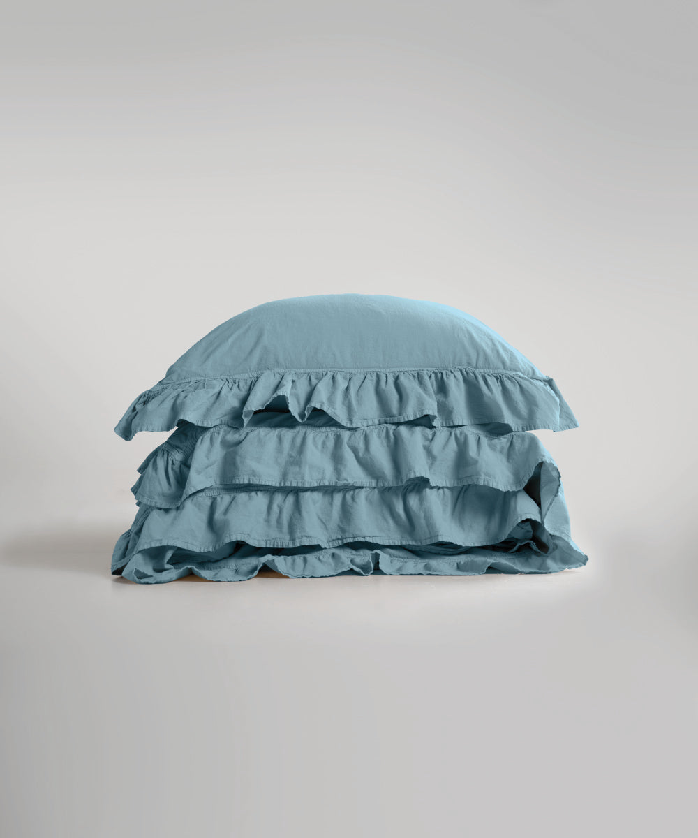 Комплект постільної білизни Stonewashed Exclusive 100% Бавовна-Mineral Blue