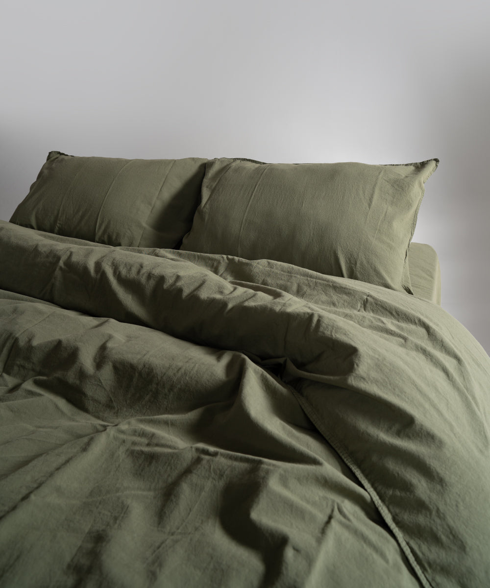 Комплект постільної білизни Stonewashed Standart 100% Бавовна-Capulet Olive
