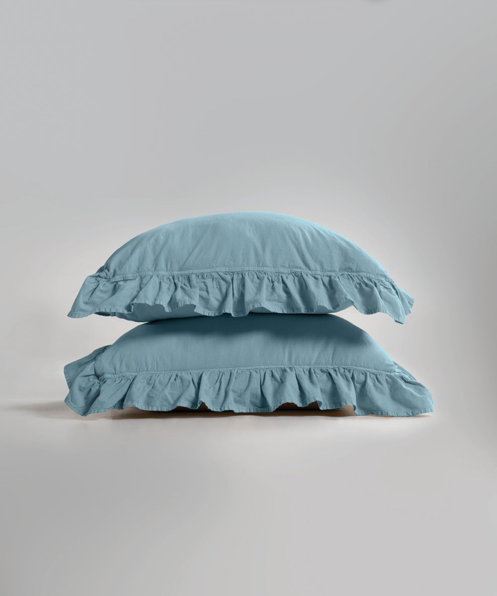 Комплект постільної білизни Stonewashed Exclusive 100% Бавовна-Mineral Blue