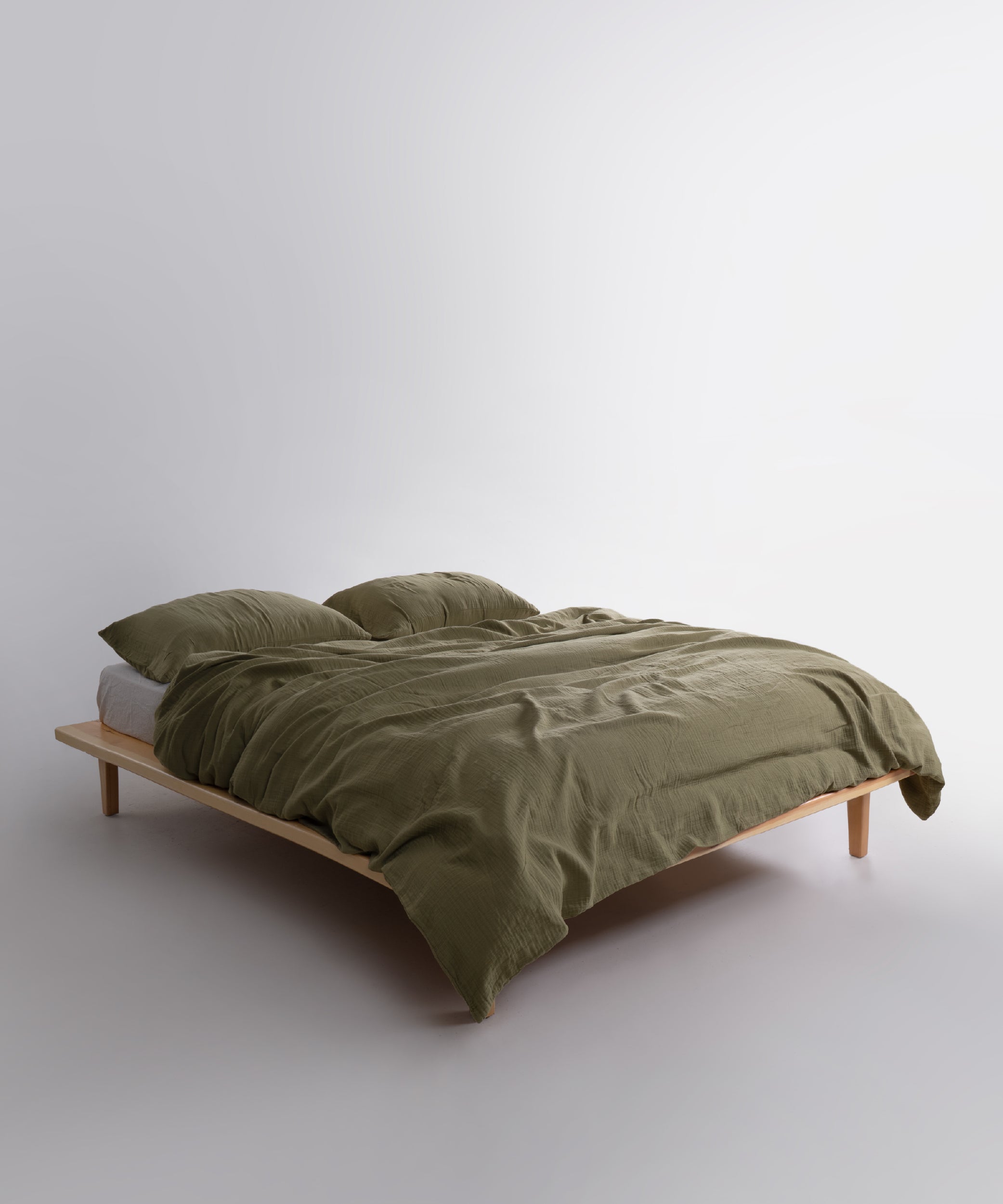 Комплект постільної білизни Cloud 100% натуральна бавовна муслін (Olive Green)