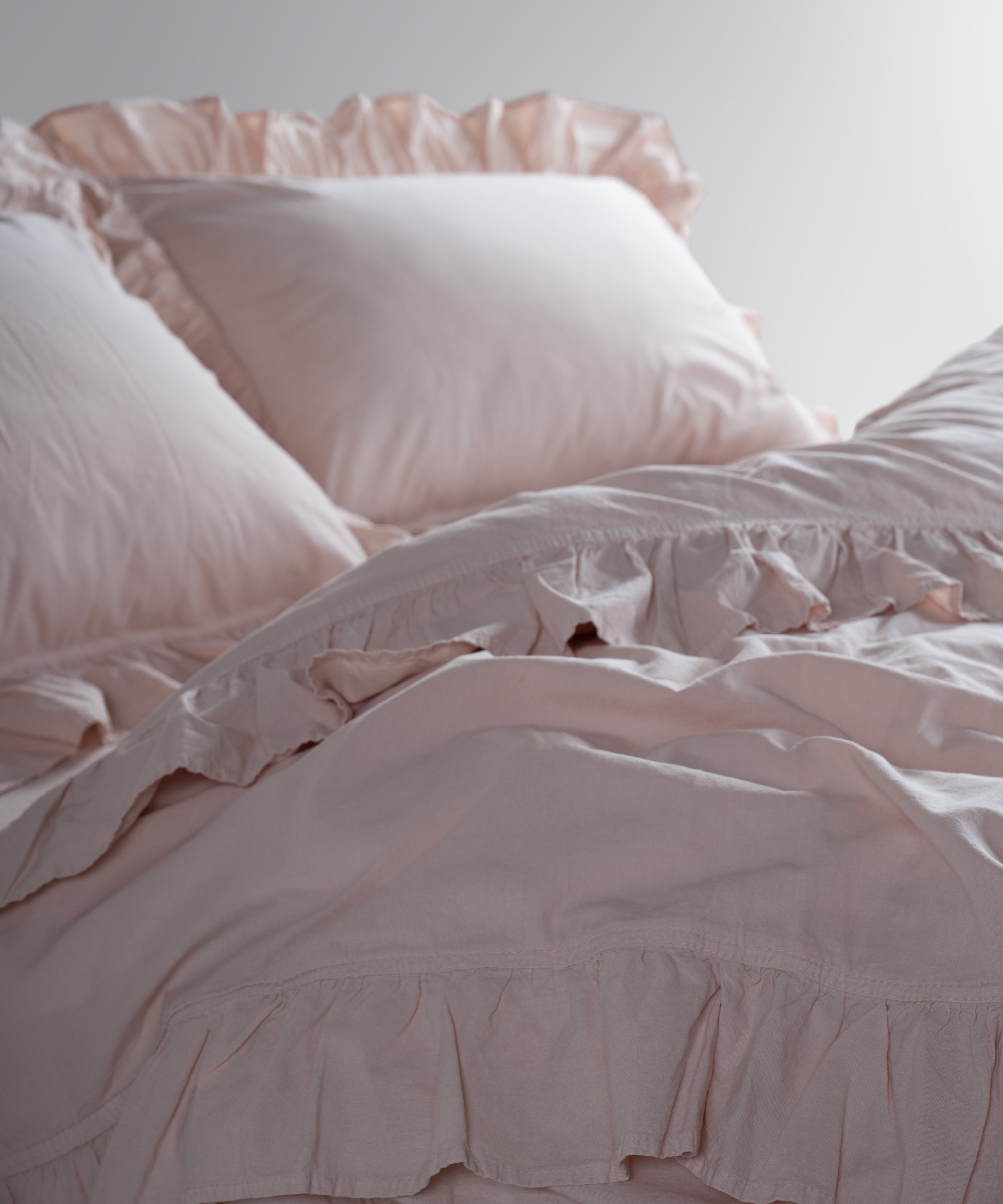 Exclusive Комплект Постільної Білизни З Рюшами З Stonewashed Бавовни 100%, Pristine