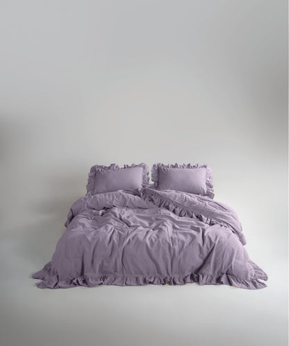 Комплект постільної білизни Stonewashed Exclusive 100% Бавовна-Natural Violet