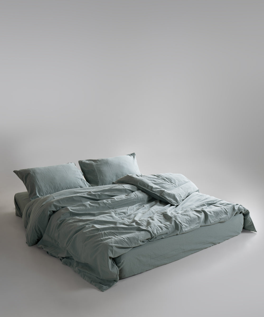 Комплект постільної білизни Stonewashed Standart 100% Бавовна-Natural Green