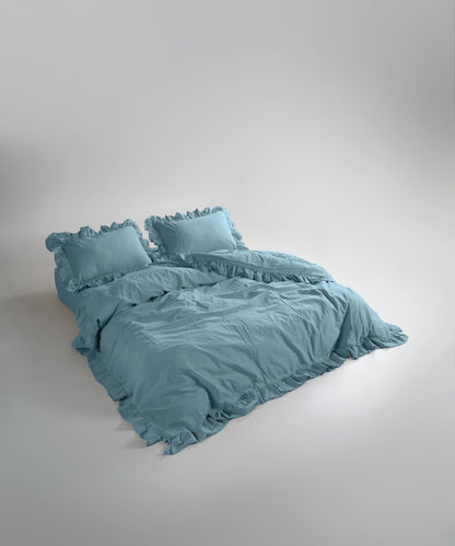 Комплект постільної білизни Stonewashed Exclusive 100% Бавовна-Mineral Blue