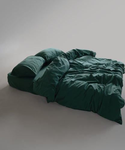 Комплект постільної білизни Stonewashed Standart 100% Бавовна-Dark Green