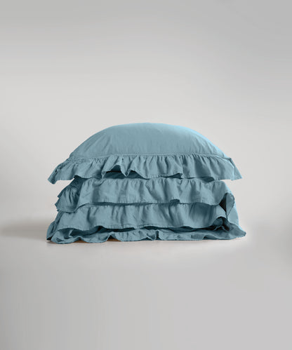 Комплект постільної білизни Stonewashed Exclusive 100% Бавовна-Mineral Blue