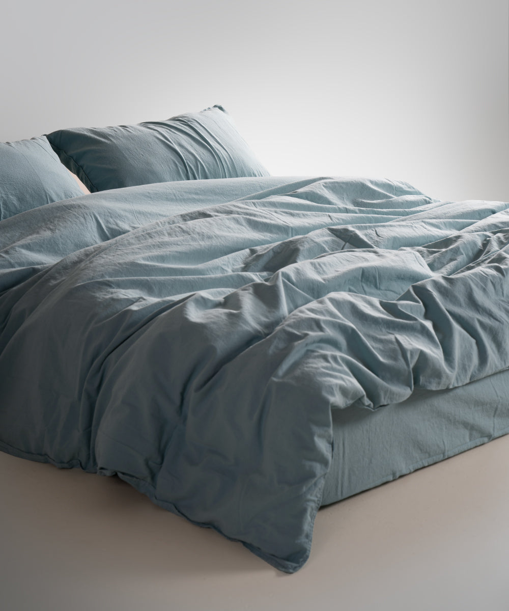 Комплект постільної білизни Stonewashed Standart 100% Бавовна-Mineral Blue