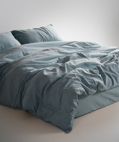 Комплект постільної білизни Stonewashed Standart 100% Бавовна-Mineral Blue