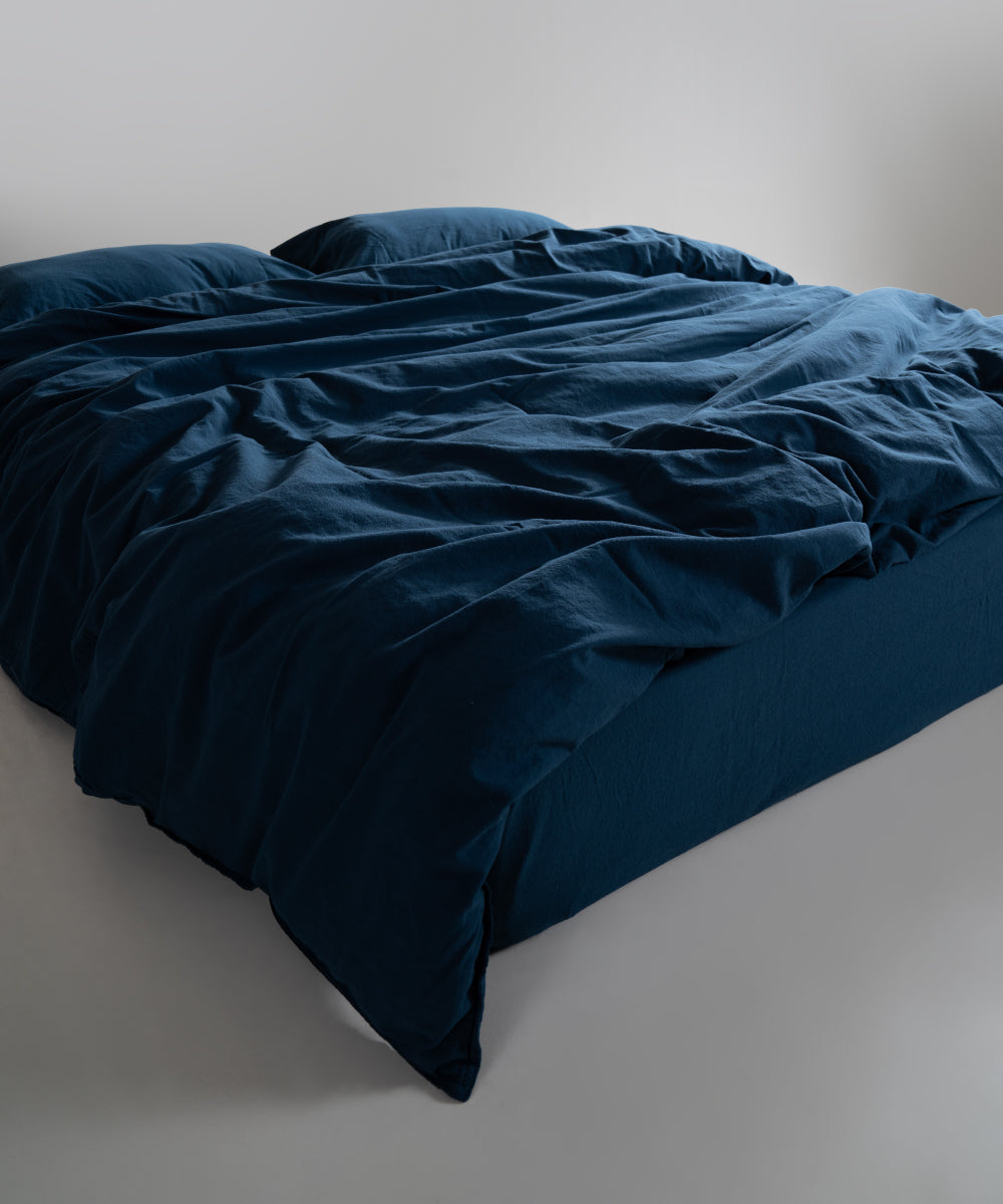 Комплект постільної білизни Stonewashed Standart 100% Бавовна-Dress Blue
