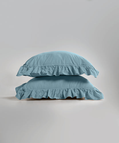 Комплект постільної білизни Stonewashed Exclusive 100% Бавовна-Mineral Blue