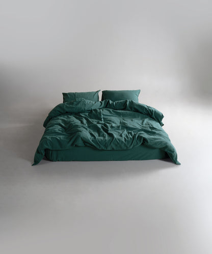 Комплект постільної білизни Stonewashed Standart 100% Бавовна-Dark Green
