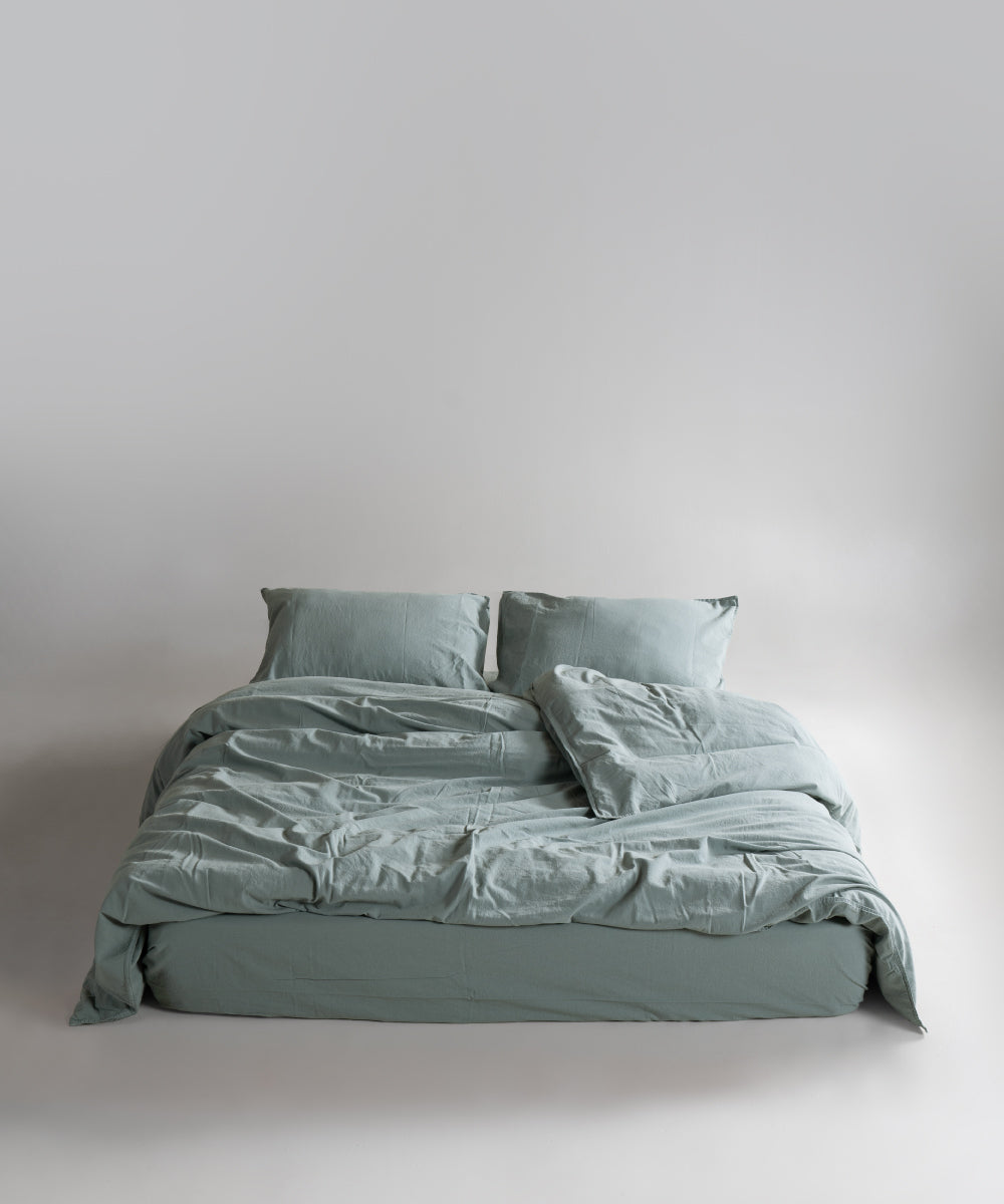 Комплект постільної білизни Stonewashed Standart 100% Бавовна-Natural Green