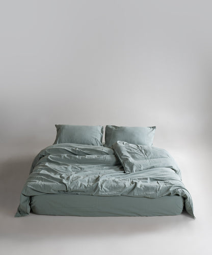 Комплект постільної білизни Stonewashed Standart 100% Бавовна-Natural Green