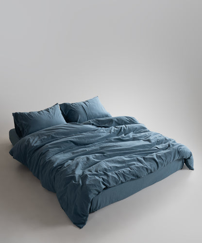 Комплект постільної білизни Stonewashed Standart 100% Бавовна-Akdeniz Mavisi