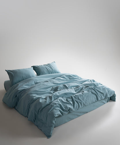 Комплект постільної білизни Stonewashed Standart 100% Бавовна-Mineral Blue