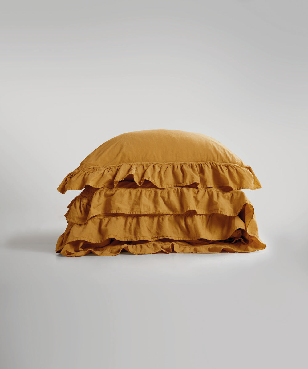 Комплект постільної білизни Stonewashed Exclusive 100% Бавовна-Mustard