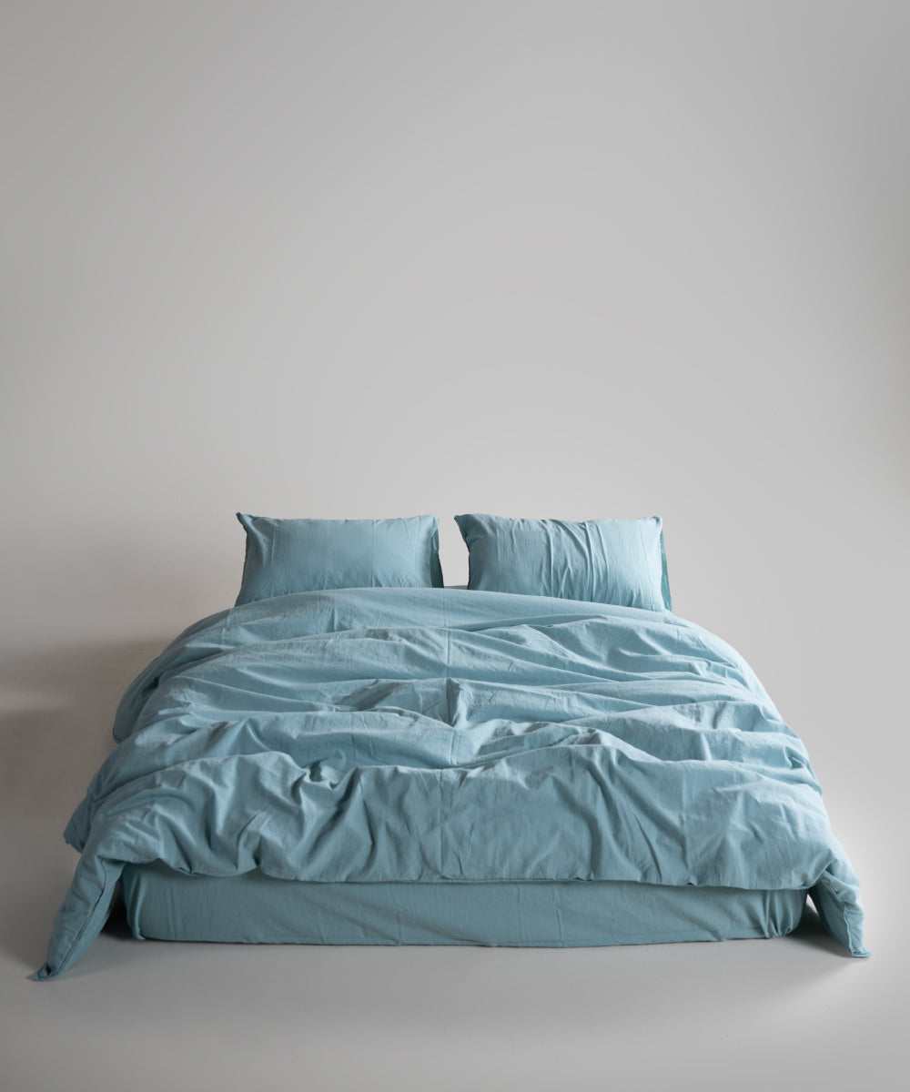 Комплект постільної білизни Stonewashed Standart 100% Бавовна-Mineral Blue
