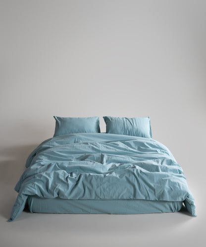 Комплект постільної білизни Stonewashed Standart 100% Бавовна-Mineral Blue