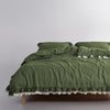 Комплект постільної білизни Dora з 100% бавовни Stonewashed - Capulet Olive