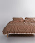 Dytiacha postilna bilyzna stonewashed u temno-sirou kolori Wood Smoke