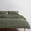 Exclusive Комплект Постільної Білизни З Рюшами З Stonewashed Бавовни 100%, Capulet Olive