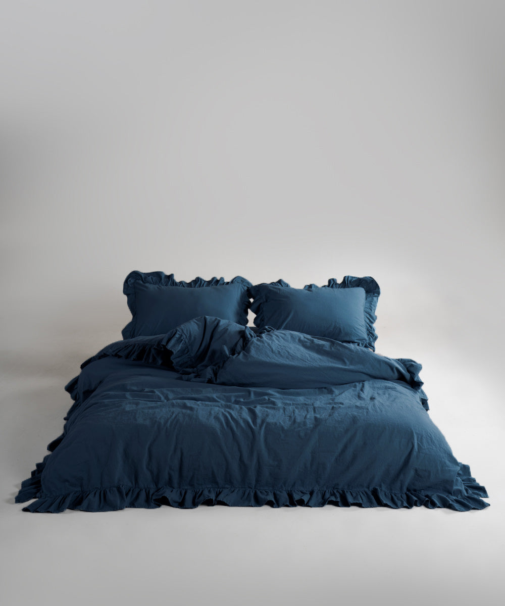 Комплект постільної білизни Stonewashed Exclusive 100% Бавовна-Dress Blue