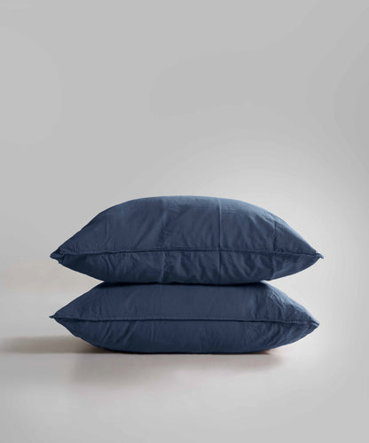 Наволочки Stonewashed Standart 100% Бавовна - Dress Blue