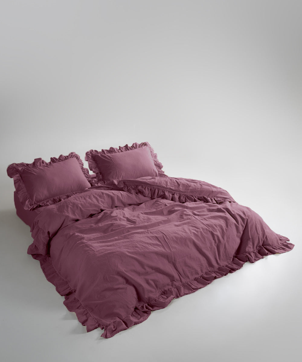 Комплект постільної білизни Stonewashed Exclusive 100% Бавовна-Raspberry