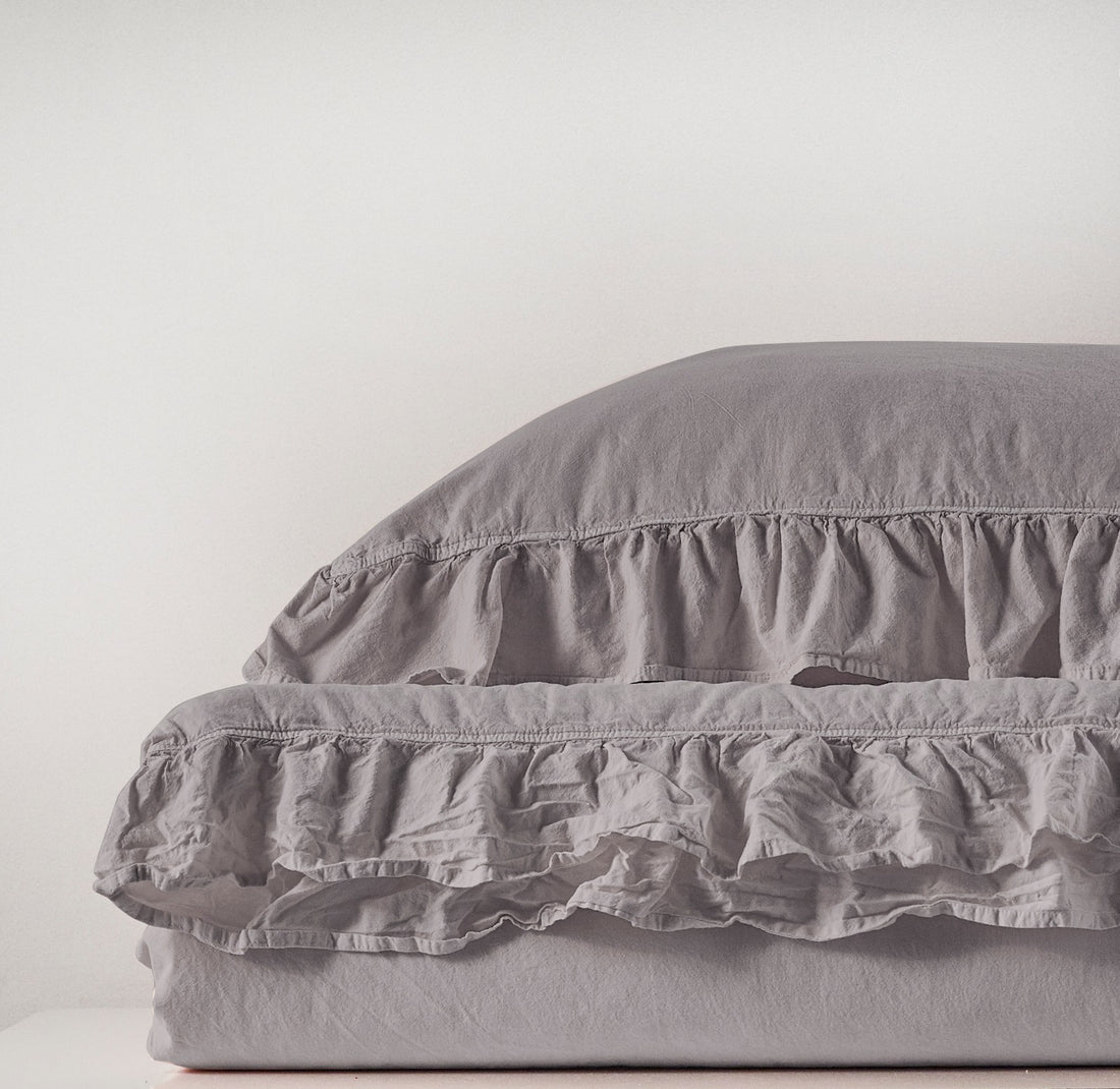 Комплект постільної білизни Stonewashed Exclusive 100% Бавовна-Opal Grey