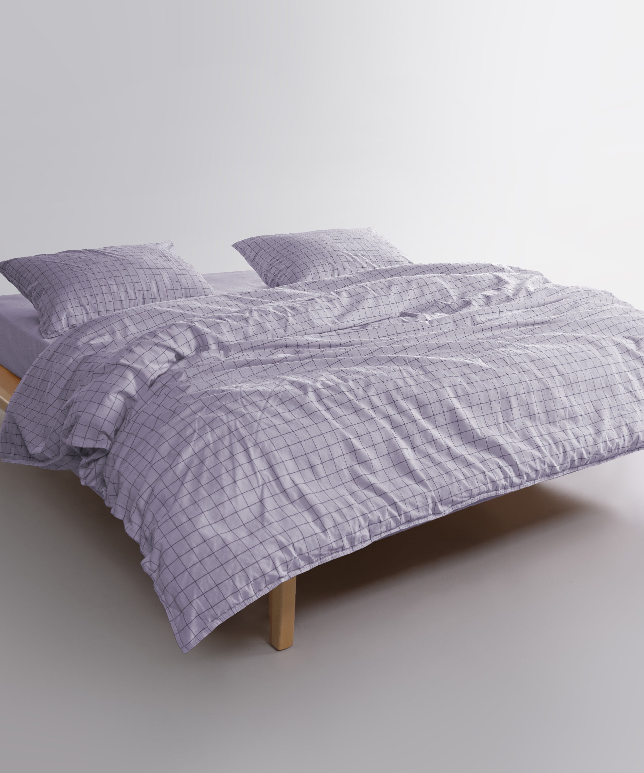 Комплект постільної білизни Inara 100% бавовна Stonewashed-Natural Violet