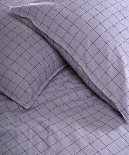 Комплект постільної білизни Inara 100% бавовна Stonewashed-Natural Violet