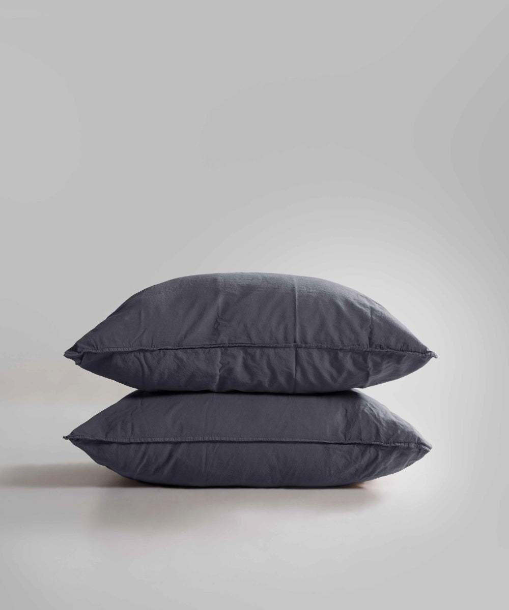 Наволочки Stonewashed Standart 100% Бавовна - Natural Grey
