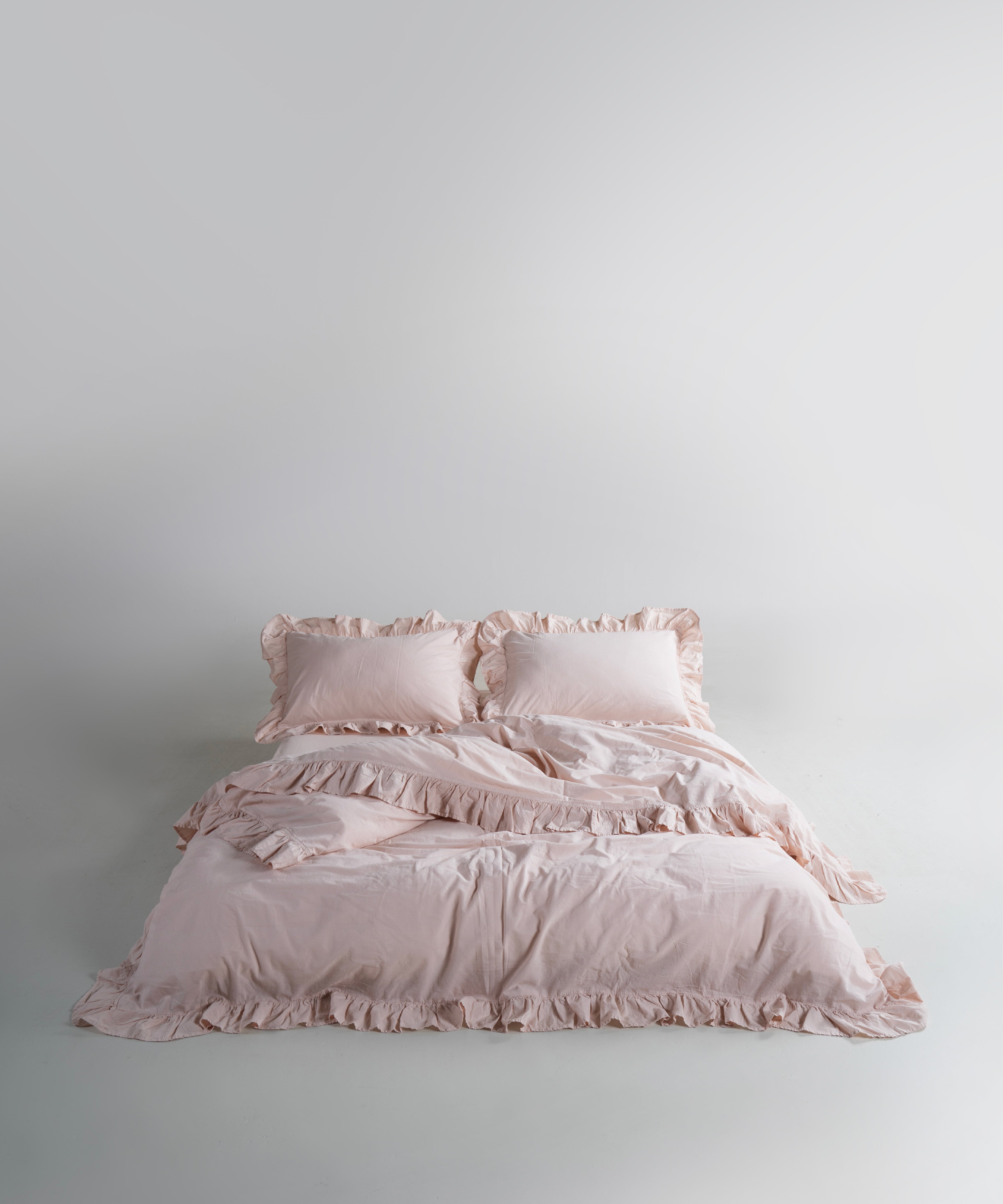 Exclusive Комплект Постільної Білизни З Рюшами З Stonewashed Бавовни 100%, Pristine