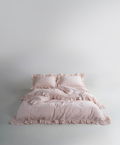 Exclusive Комплект Постільної Білизни З Рюшами З Stonewashed Бавовни 100%, Pristine