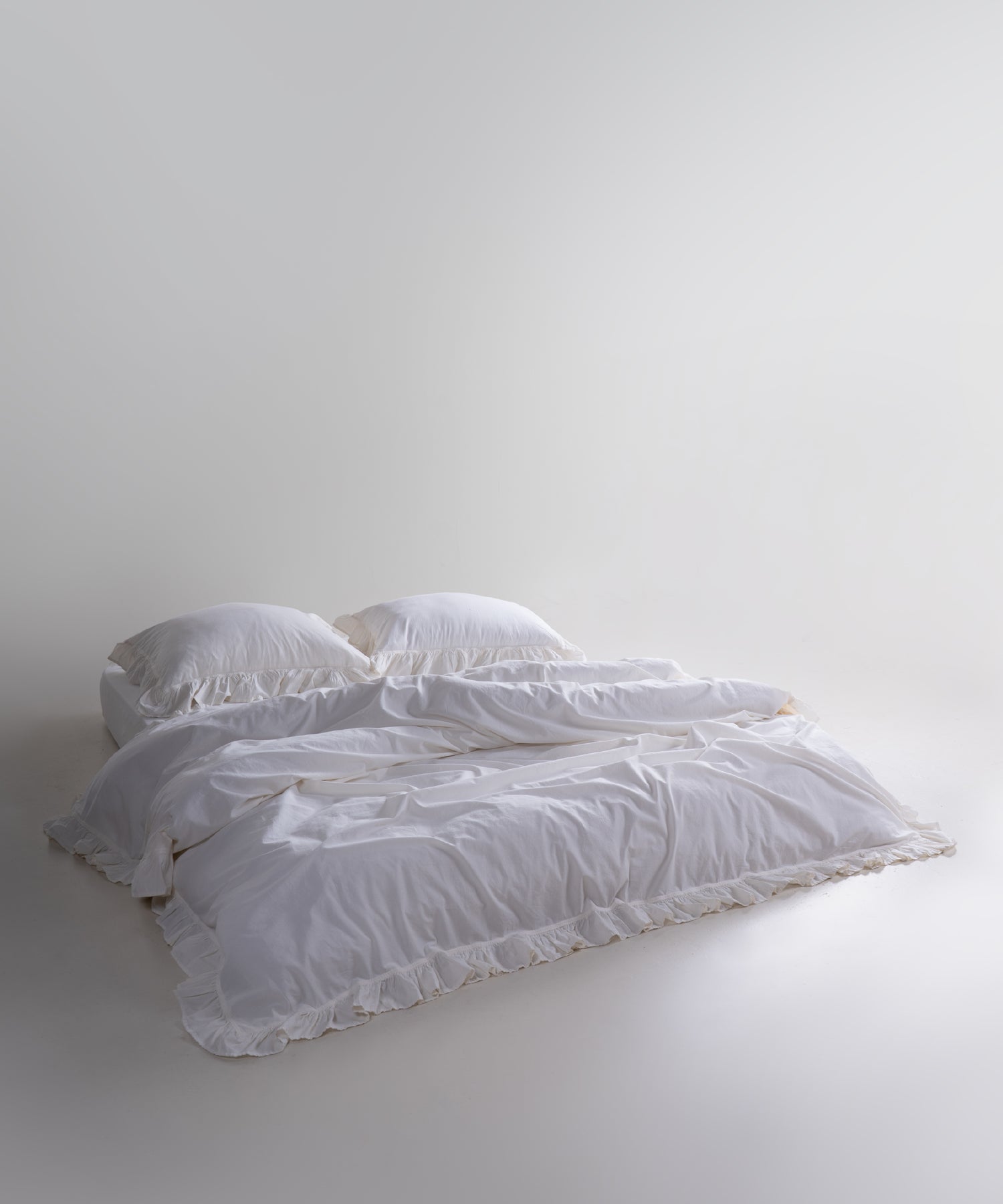 Exclusive Комплект Постільної Білизни З Рюшами З Stonewashed Бавовни 100%, Snow White
