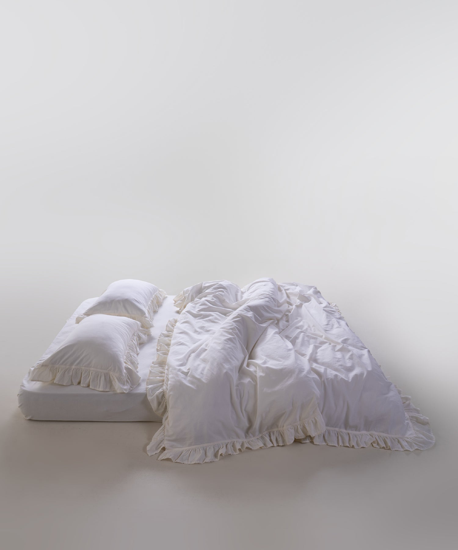 Exclusive Комплект Постільної Білизни З Рюшами З Stonewashed Бавовни 100%, Snow White