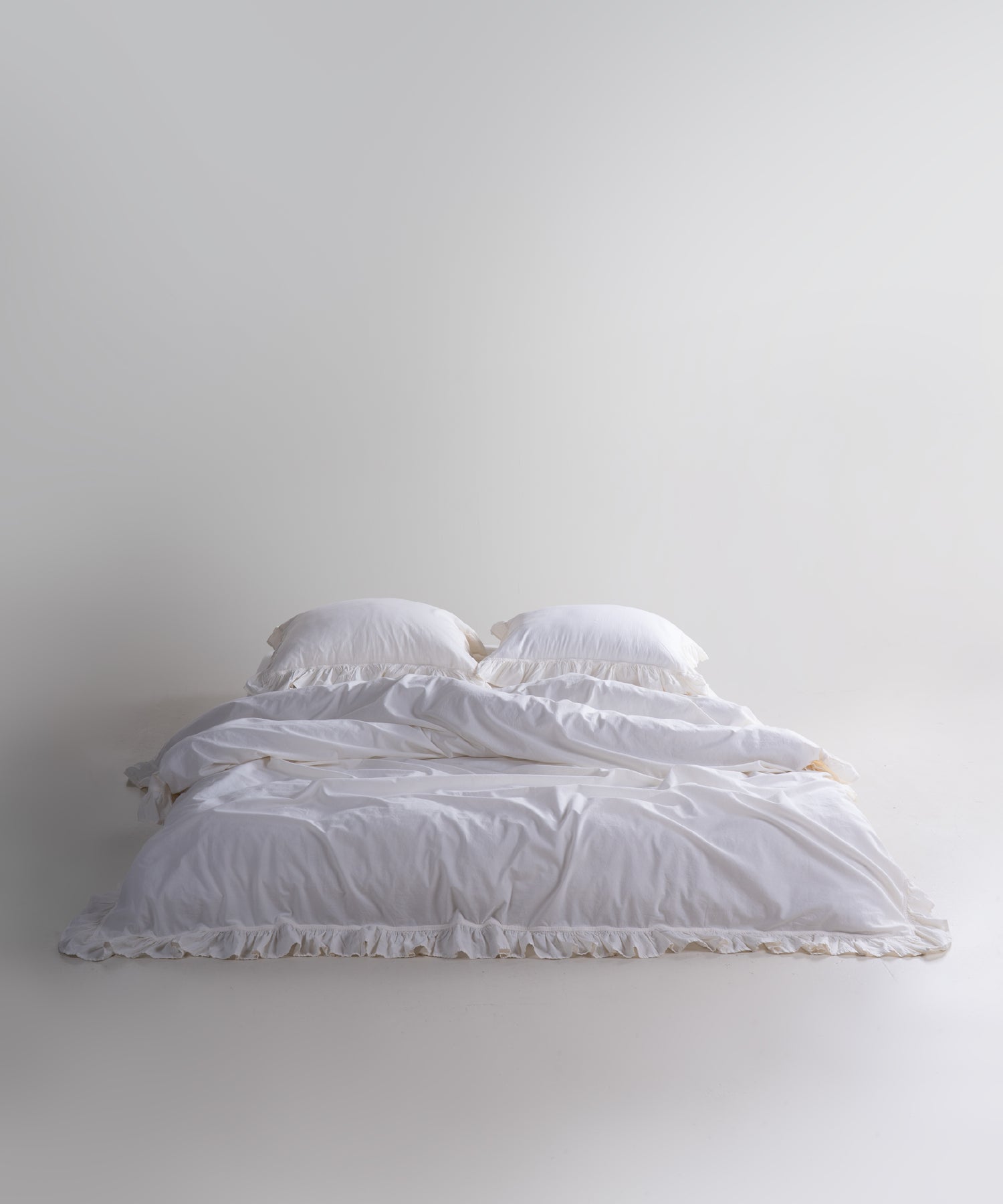 Exclusive Комплект Постільної Білизни З Рюшами З Stonewashed Бавовни 100%, Snow White